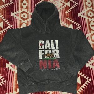 Charcoal California Republic graphic hoodie in Youth Medium